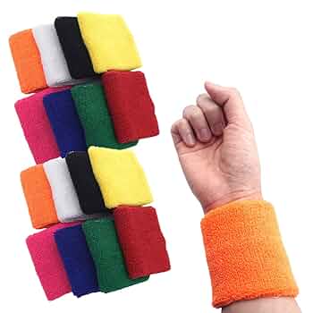 リストバンド 赤と白 ストライプ 2と1 リストバンド 赤と白 ストライプ 2と1